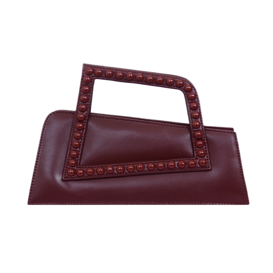Jalila - Burgundy - Top Handle Bag