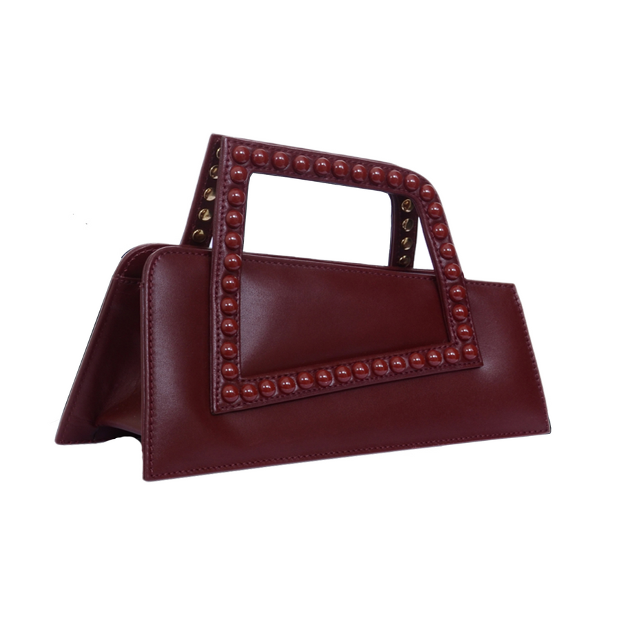 Jalila - Burgundy - Top Handle Bag