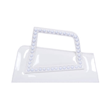 Jalila - Patent White - Top Handle Bag
