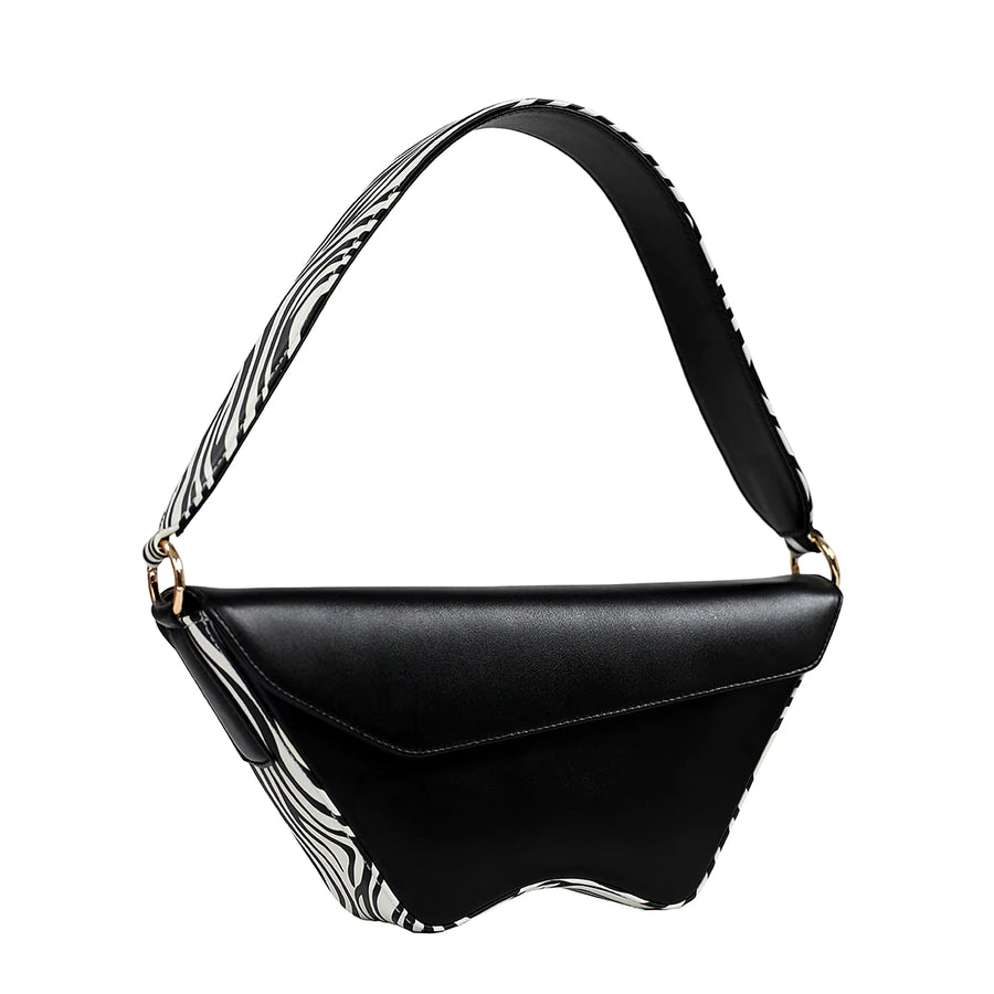 Nadira - Black x Zebra - Shoulder Bag