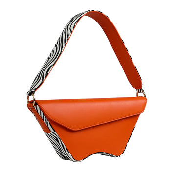 Nadira - Orange x Zebra - Shoulder Bag