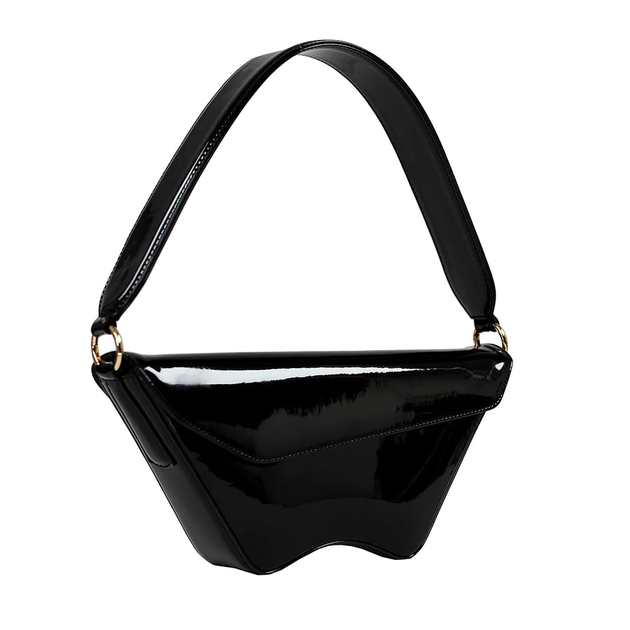 Nadira - Patent Black - Shoulder Bag