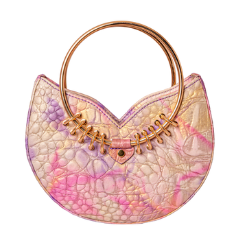 Jari'aa - Rose - Metal Top Handle Bag